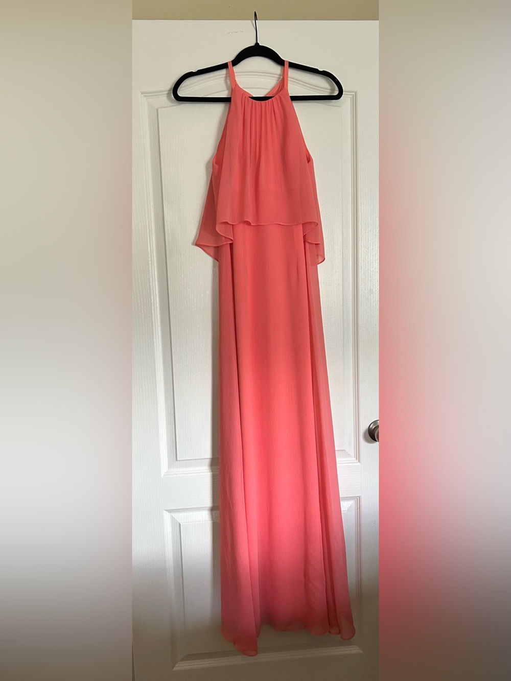 Coral Pink Maxi Dress